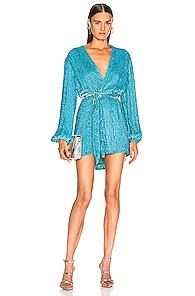 Retrofete Gabrielle Robe Dress In Blue