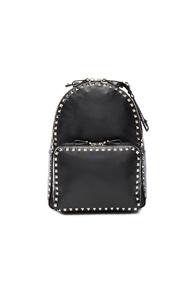 Valentino Rockstud Medium Backpack In Black