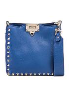 Valentino Rockstud Messenger Bag In Blue