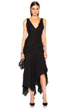 Proenza Schouler Open Weave Tweed Dress In Black