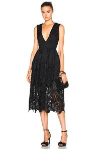 Nicholas Wallpaper Ball Dress In Black