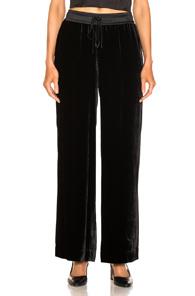 Frame Velvet Track Pant In Black