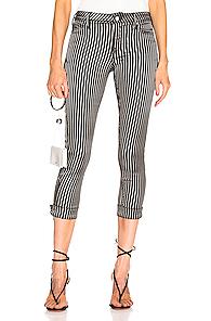 Rta Smith Pant In Black,metallic,stripes
