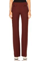 Chloe Stretch Wool Trousers In Red