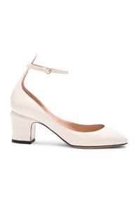 Valentino Patent Leather Tan-go Pumps In White