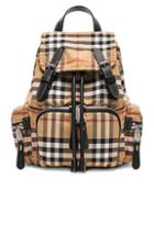 Burberry Small Vintage Check Backpack In Neutral,plaid