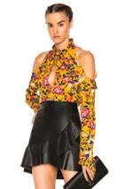 Tanya Taylor Adriene Top In Yellow,floral