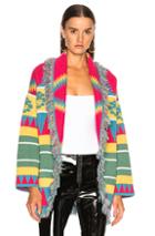 Alanui New Icon Oversized Jacquard Cardigan In Abstract,geometric Print,blue,green,pink
