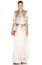 Galvan Belted Coat In Metallics