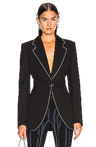 Mugler Tailored Blazer In Black