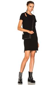 T By Alexander Wang Dress With Teardrop Cutout In Black