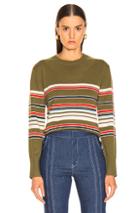 Sies Marjan Freddy Striped Sweater In Green,stripes