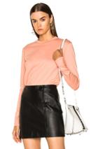 Acne Studios Dayna Long Sleeve Top In Pink