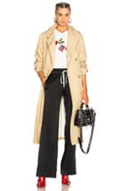 R13 Gusset Back Trench Coat In Neutrals