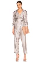 Carolina Ritz 89 Jumpsuit In Gray,metallics