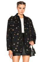 Valentino Gabardine Chino Coat In Black