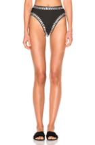 Norma Kamali Underwire Bikini Bottom W/ Rhinestones In Black