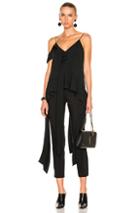Jonathan Simkhai Cocktail Stretch Strap Top In Black