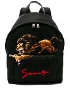 Givenchy Lion Print Backpack In Black