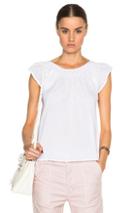 The Great Flutter Sleeve Top In White