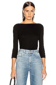 Ag Adriano Goldschmied Seya Tee In Black