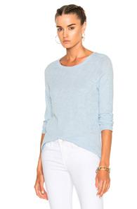 Atm Anthony Thomas Melillo Ls Destroyed Tee In Blue