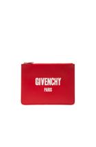 Givenchy Paris Print Pouch In Red
