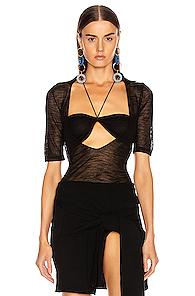 Jacquemus Piana Top In Black