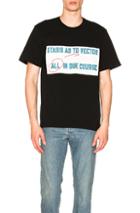 Sacai All In Due Course Tee In Black