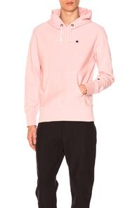 Champion Reverse Weave Hooded Sweatshirt In Pink