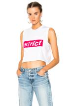 Alexander Wang Crew Neck Crop Top In White