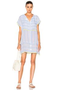 Lemlem Luna Snap Cover-up In Blue,stripes