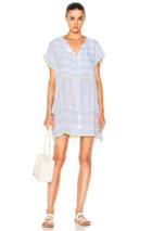 Lemlem Luna Snap Cover-up In Blue,stripes