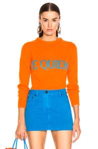 Alberta Ferretti Te Quiera Sweater In Orange
