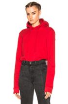 Vetements Fitted Hoodie Gun Club In Red