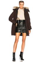 Canada Goose Shelburne Parka With Coyote Fur Trim In Brown