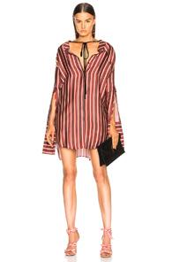 Hellessy Hutton Dress In Red,stripes