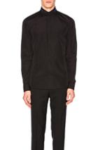 Givenchy Embroidered Collar Shirt In Black
