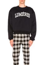 Oamc Lumieres Sweatshirt In Navy In Blue