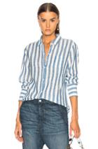 Nili Lotan Nl Shirt In Blue,stripes,white