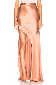 Michelle Mason Bias Skirt In Pink
