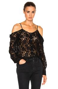 Frankie Off Shoulder Blouse In Black