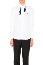 Neil Barrett Bow Tie Print Heart Shirt In White