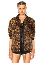 Alexander Wang Embroidered Patch Jacket In Animal Print,neutrals