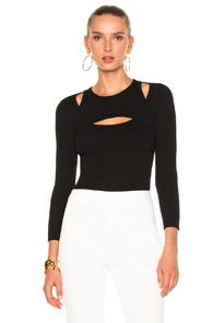 Giambattista Valli Cut Out Sweater In Black
