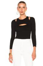 Giambattista Valli Cut Out Sweater In Black