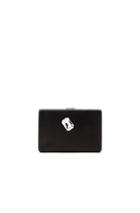 Stella Mccartney Satin Clutch In Black