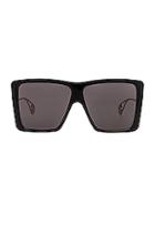 Gucci Acetate Square Sunglasses In Black