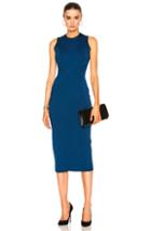Victoria Beckham Shine Viscose Dress In Blue