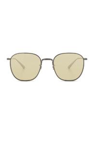 Oliver Peoples X The Row Board Meeting 2 Sunglasses In Metallics